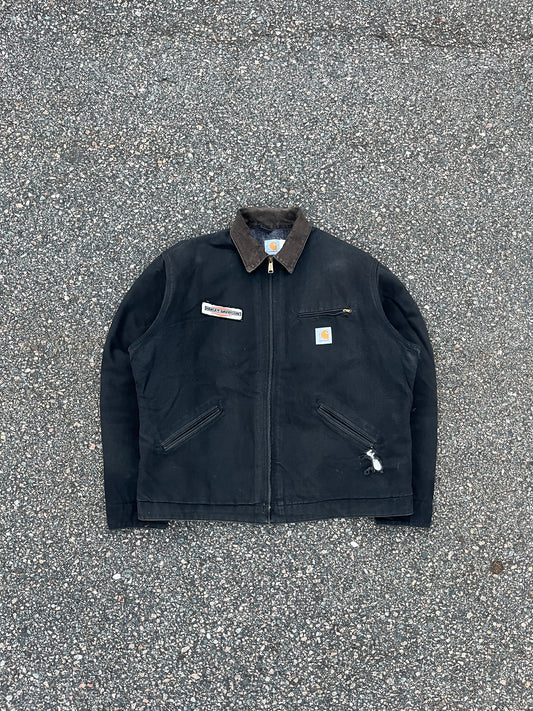 褪色黑色 Carhartt x Harley Davidson 底特律夹克 - XL 高腰