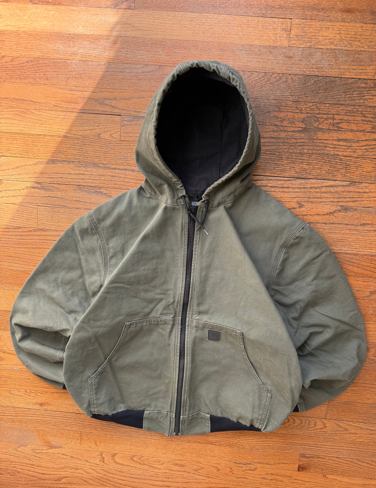 Faded Olive Green Carhartt Active Jacket - Large