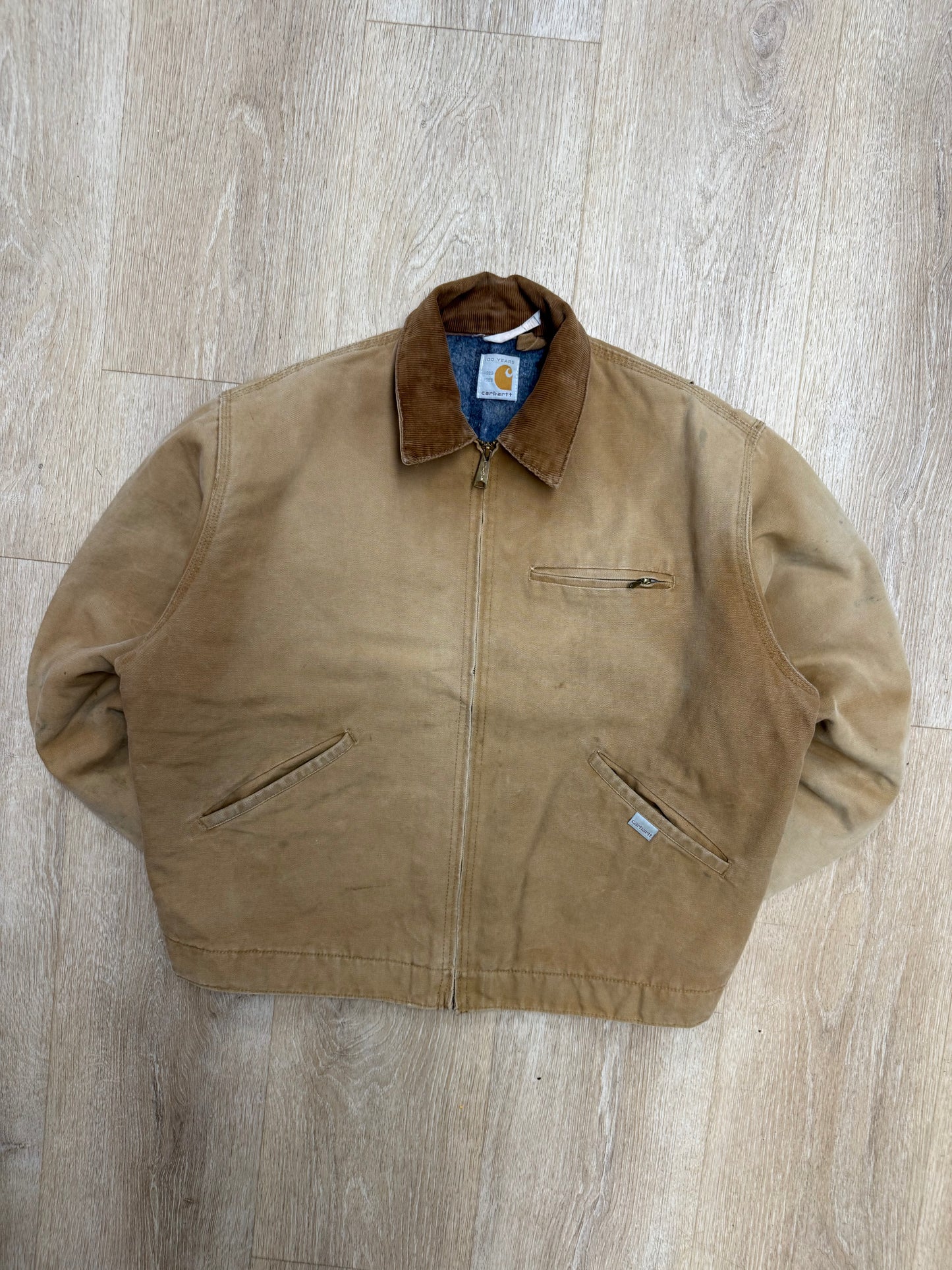 100 Year Anniversary Faded Brown Carhartt Detroit Jacket - Boxy Large