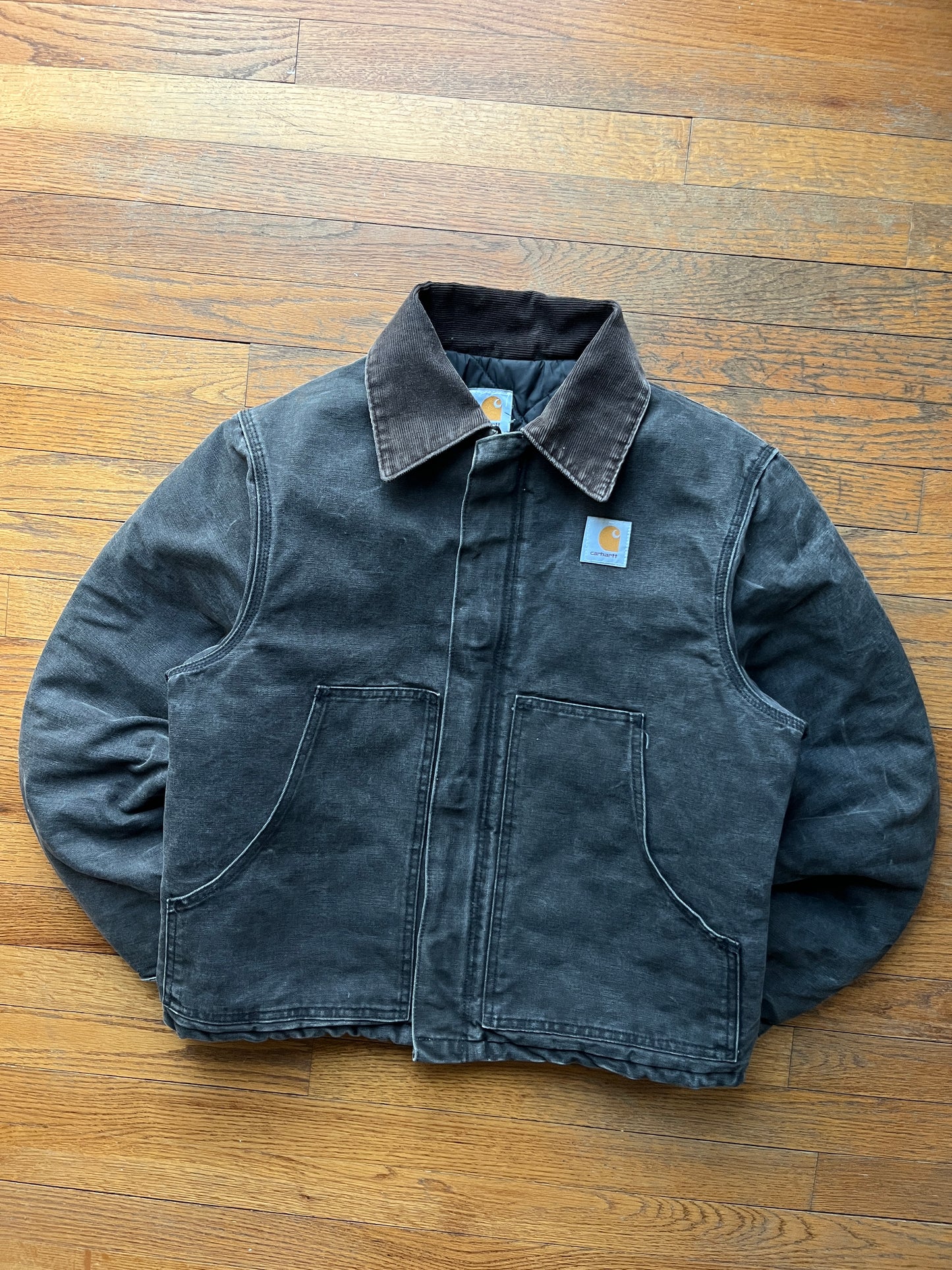 Faded Black Carhartt Arctic Jacket - Medium