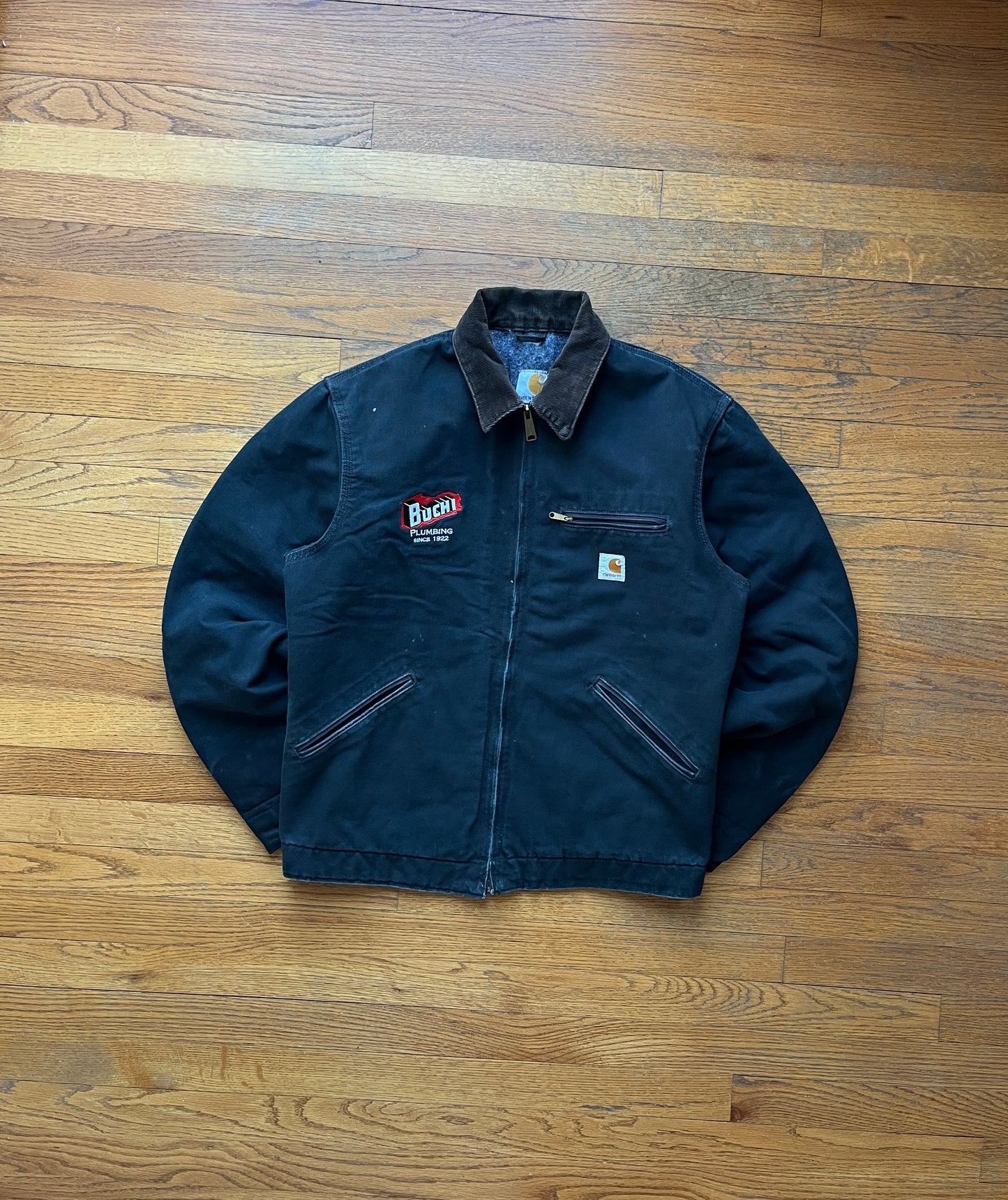 Faded Black Carhartt Detroit Jacket - Medium Tall