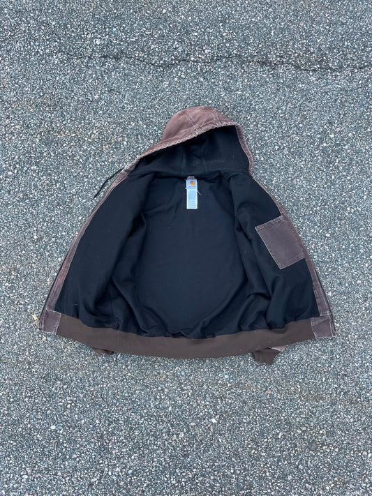 褪色棕色 Carhartt 运动夹克 - XL