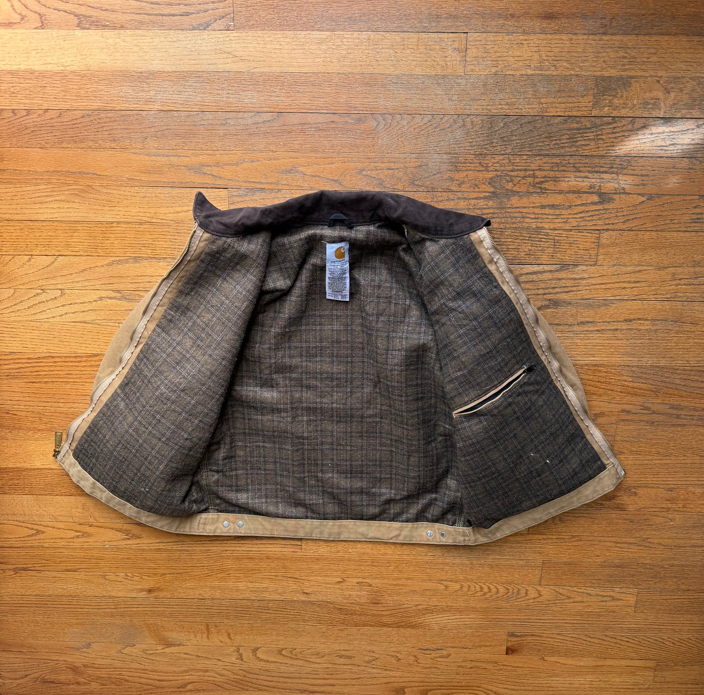 Faded Camel Brown Carhartt Detroit Jacket - Boxy M-L