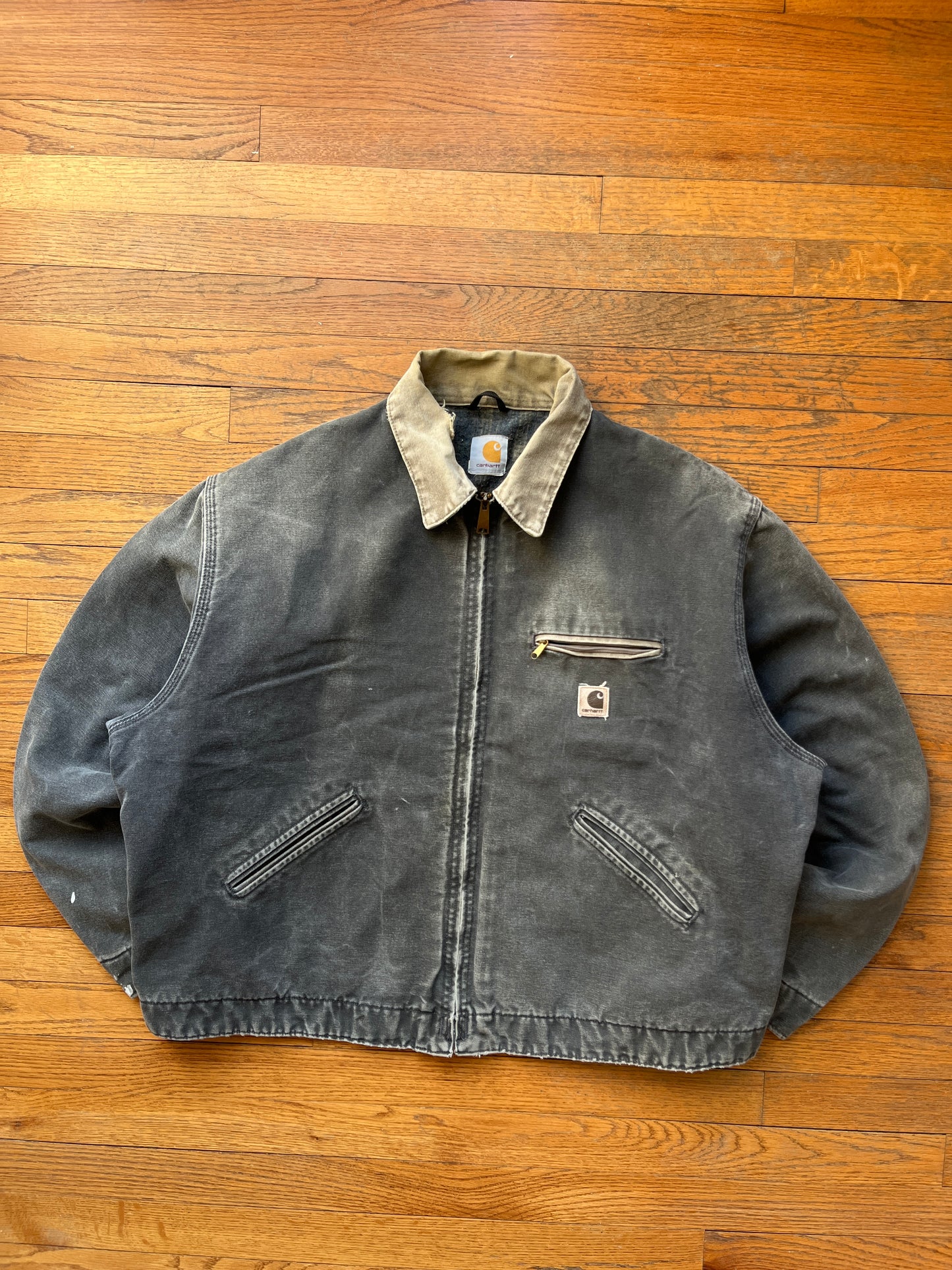 Faded Petrol Blue Carhartt Detroit Jacket - 2XL