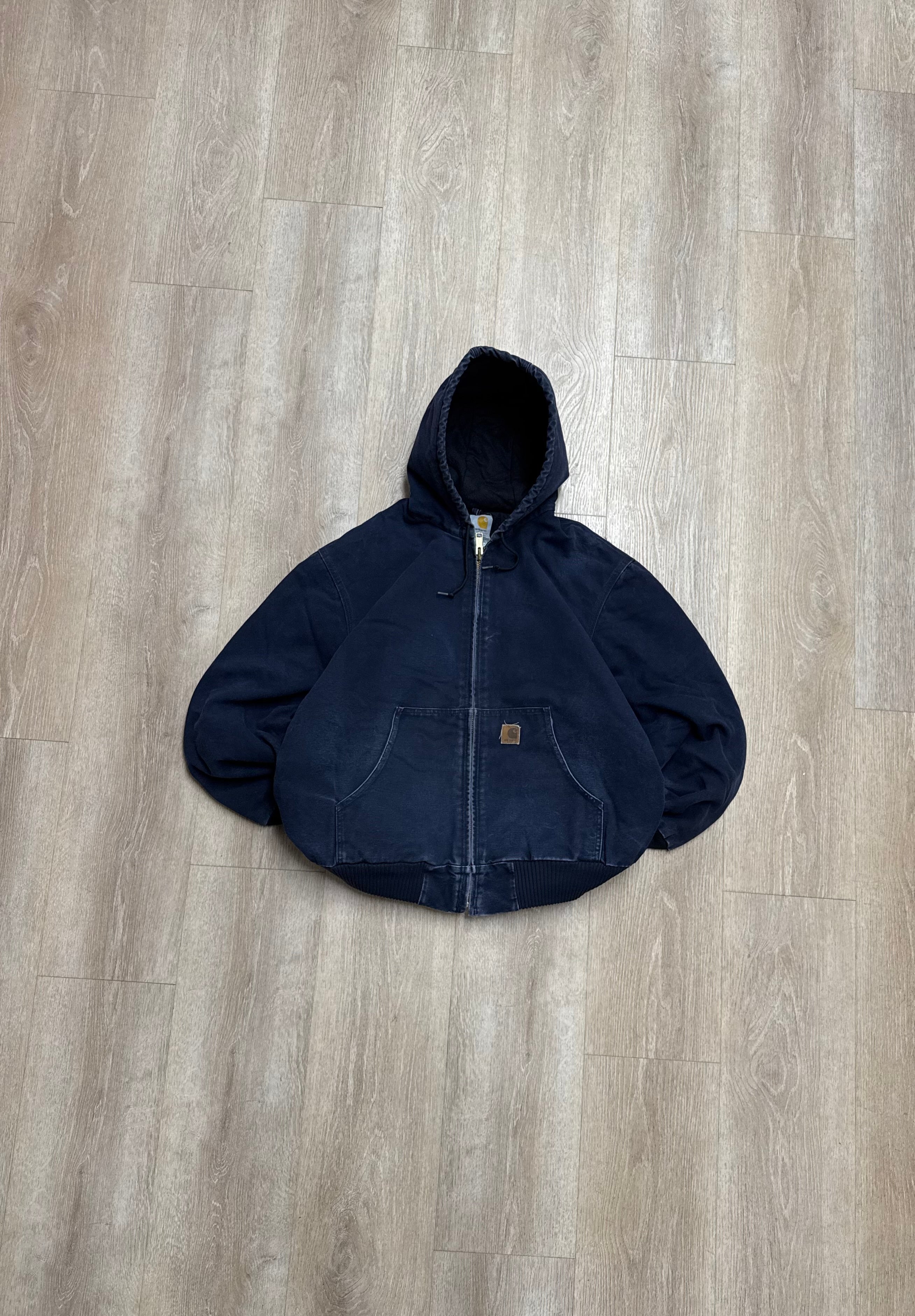 ス*ト様 完売Carhartt Active Jacket Blue midni Faded Midnight Blue Carhartt Active Jacket - XL – VTG By Mike