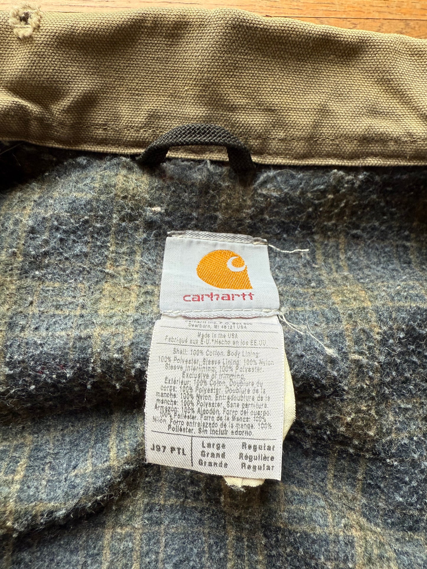 Faded Petrol Blue Carhartt Detroit Jacket - Boxy M-L