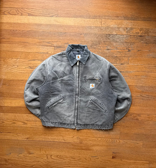 Faded Black Carhartt Detroit Jacket - XL