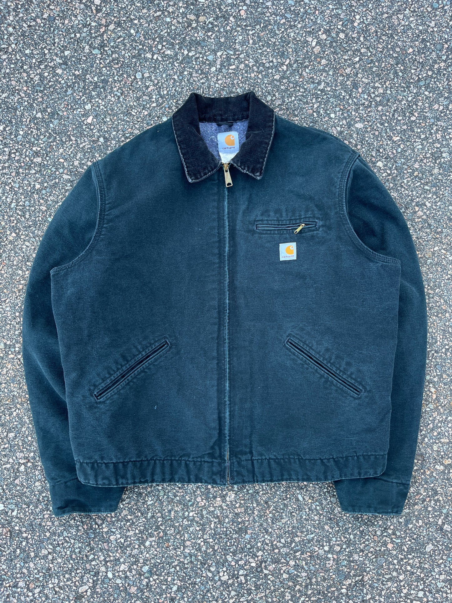 褪色黑色 Carhartt Detroit 夹克 - 宽松 L-XL