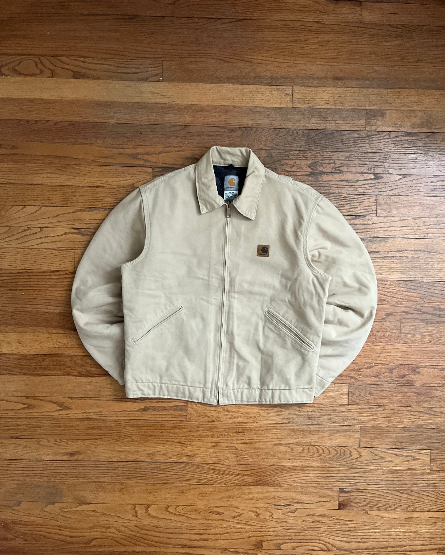 褪色奶油色 Carhartt 底特律夹克 - 中号