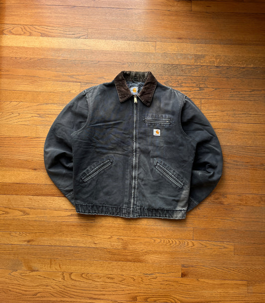 Faded Black Carhartt Detroit Jacket - Large