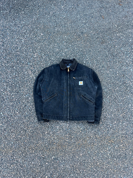 Faded Black Carhartt Detroit Jacket - Boxy S-M