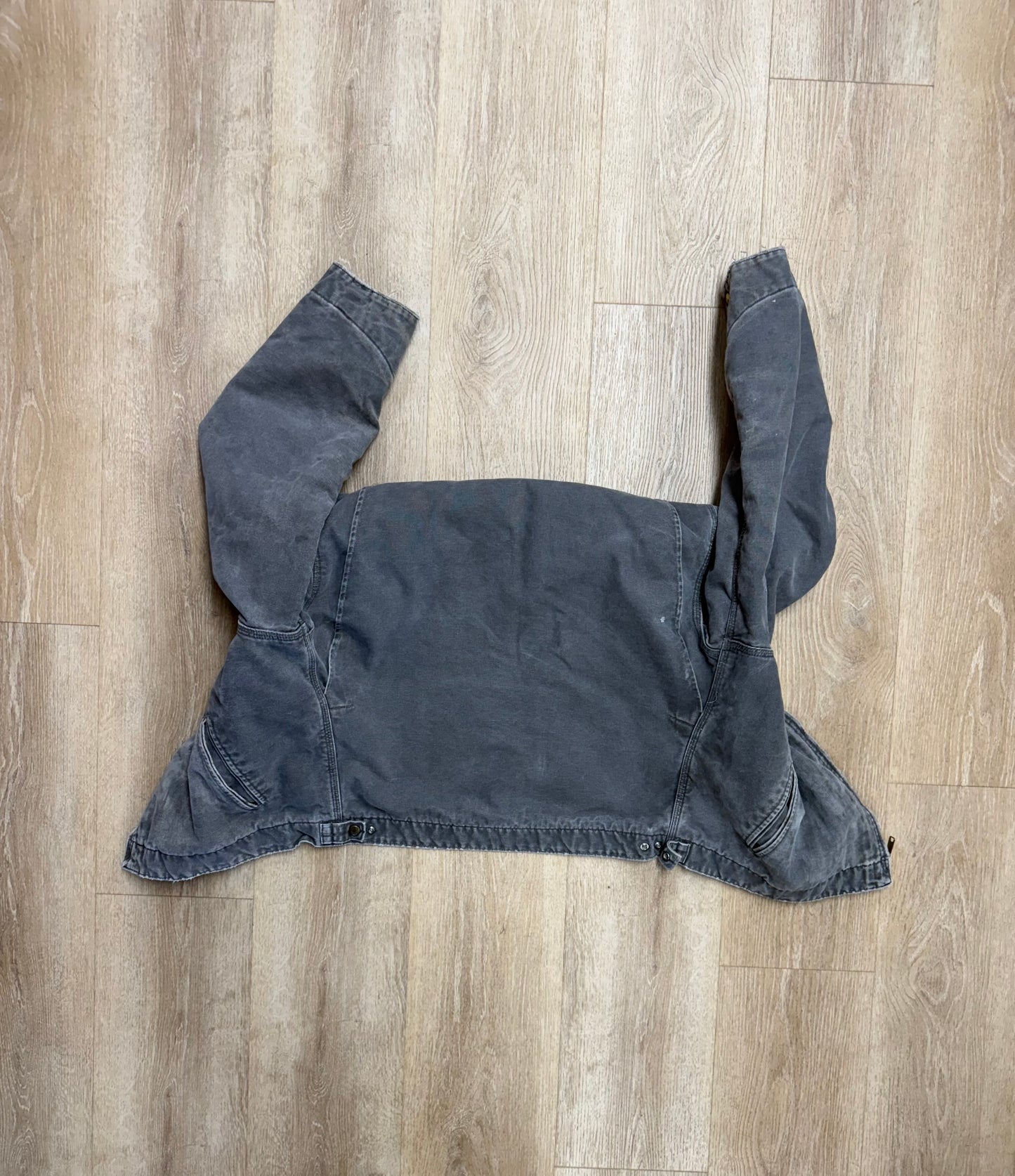 Faded Metal Grey Carhartt Detroit Jacket - Large