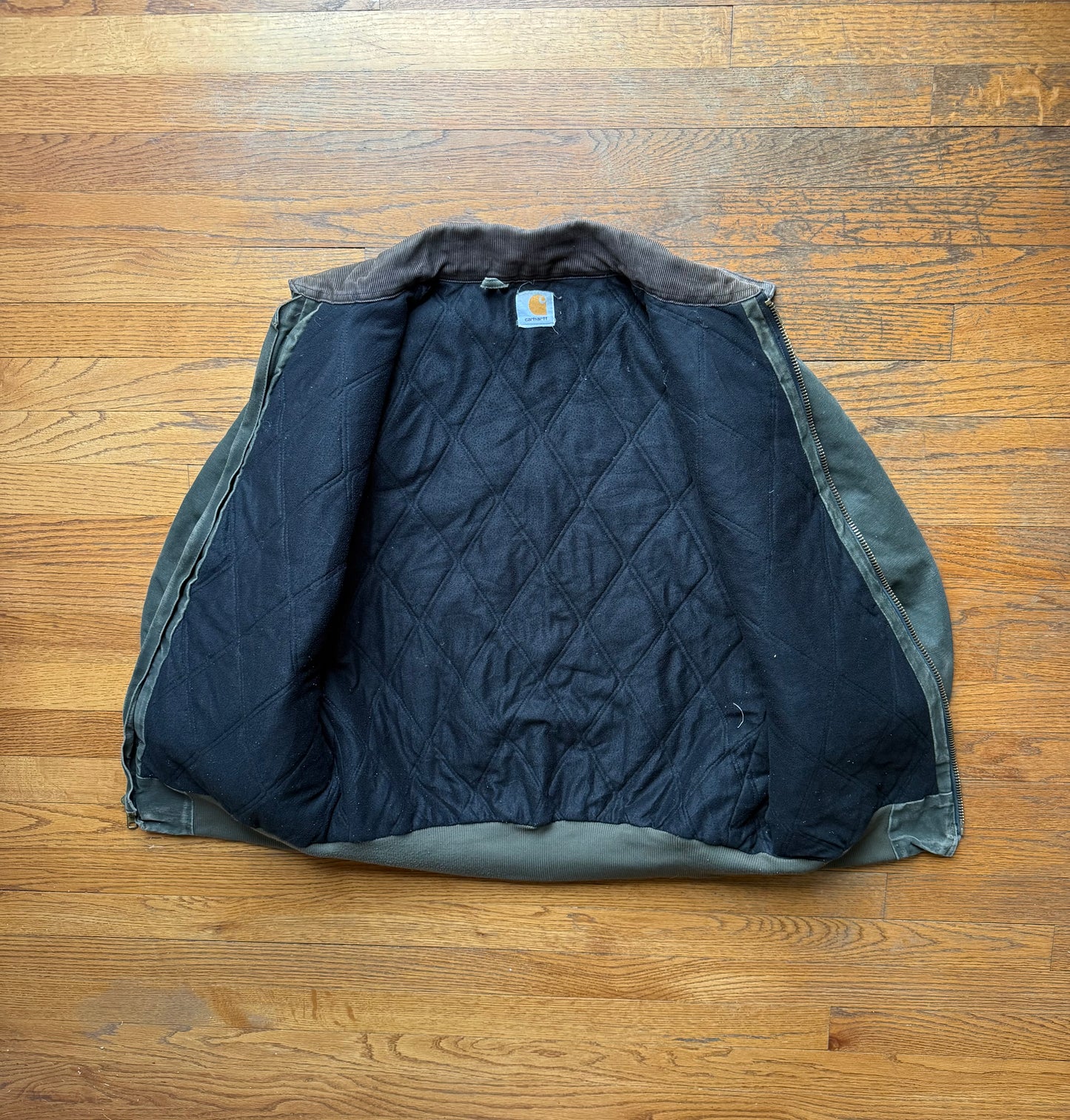 Faded Olive Green Carhartt Santa Fe Jacket - Large