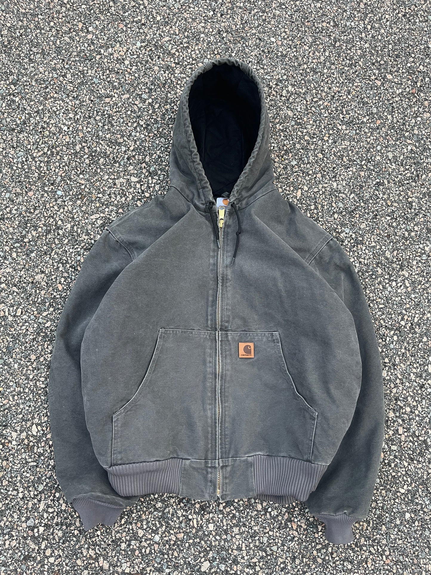 Faded Cement Grey Carhartt Active Jacket - Large