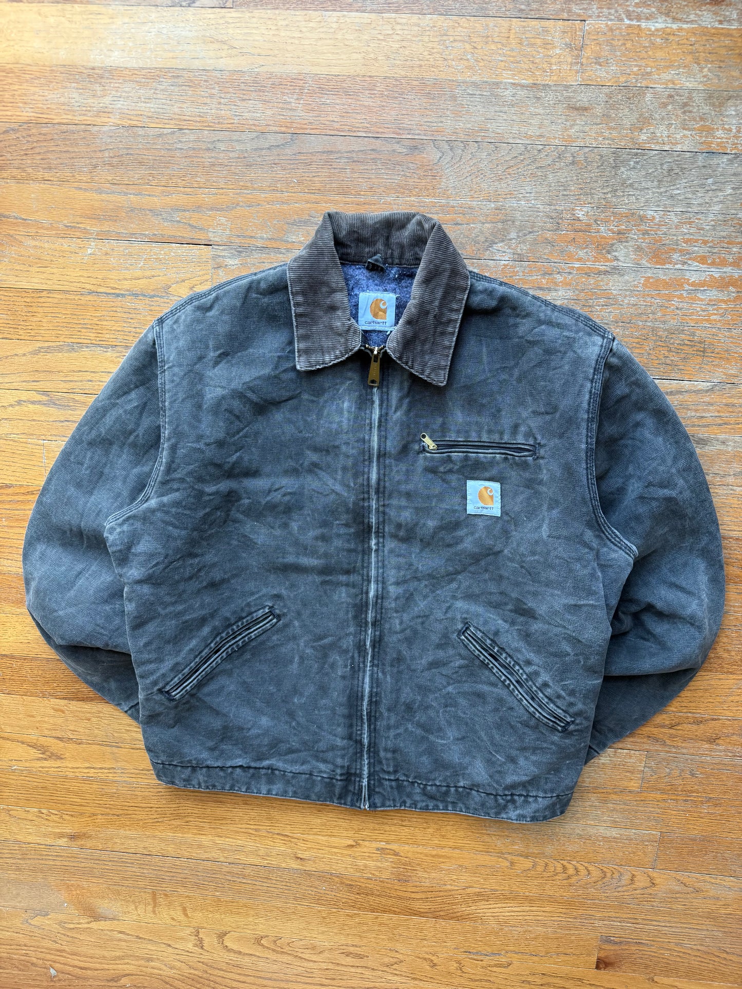 Faded Black Carhartt Detroit Jacket - Medium Tall