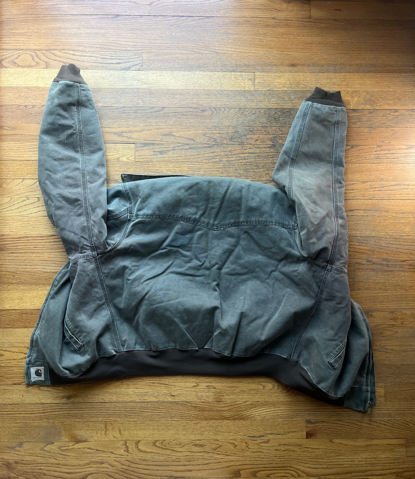 褪色栗棕色 Carhartt Santa Fe 夹克 - Boxy XL