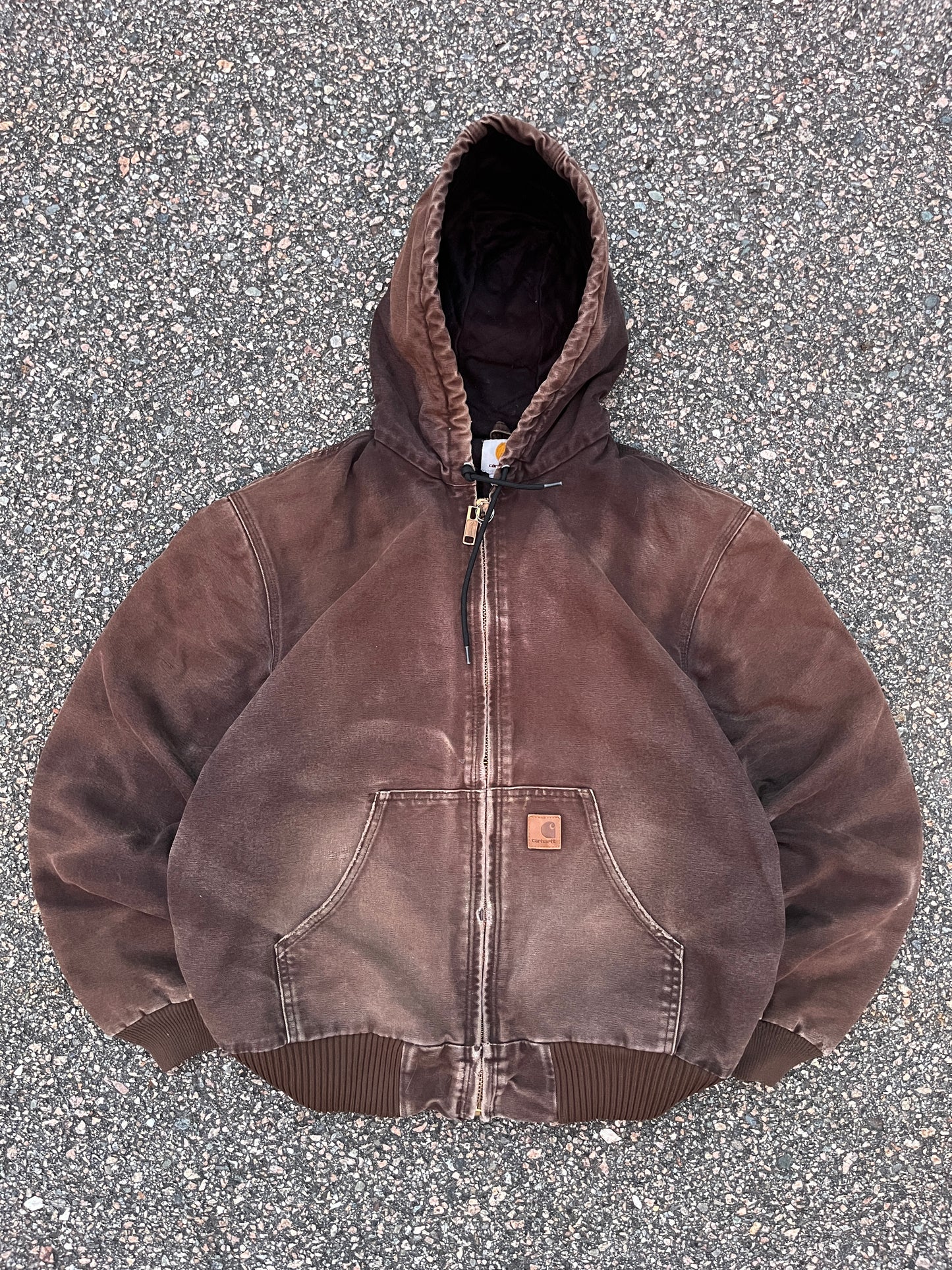 Faded Brown Carhartt Active Jacket - Medium