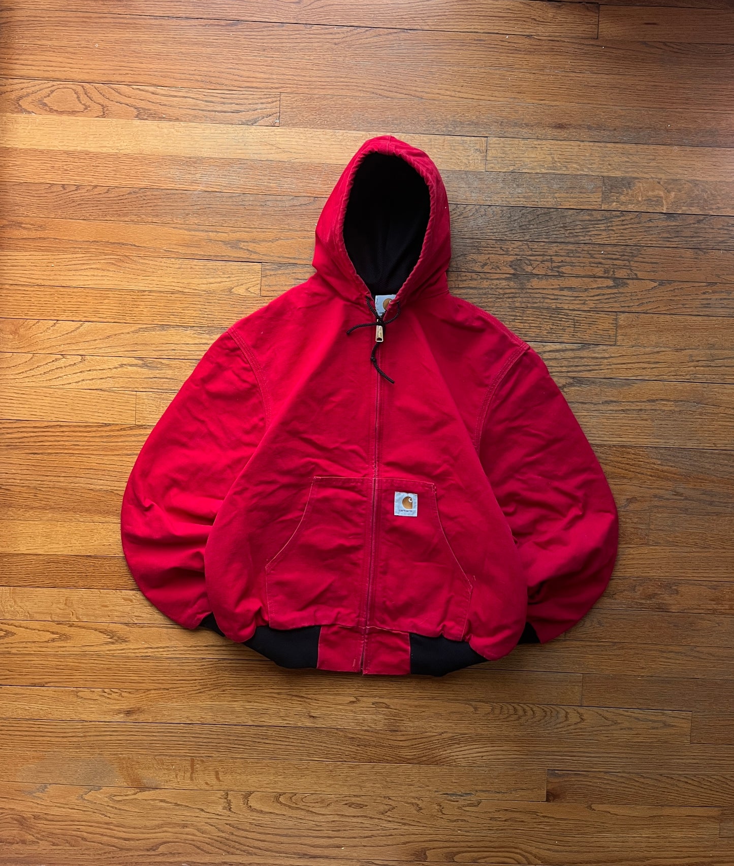 Faded Strawberry Red Carhartt Active Jacket - Large