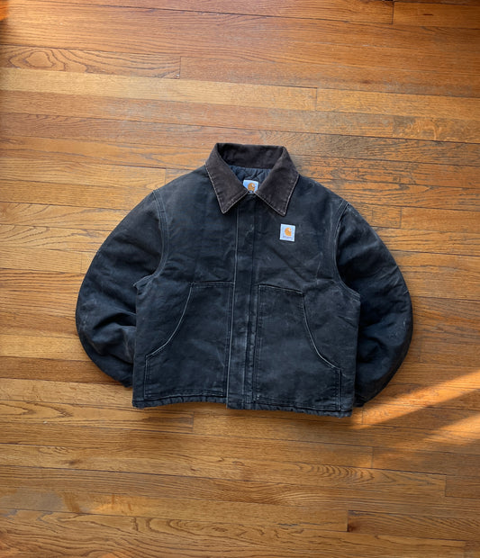 Faded Black Carhartt Arctic Jacket - Boxy Medium