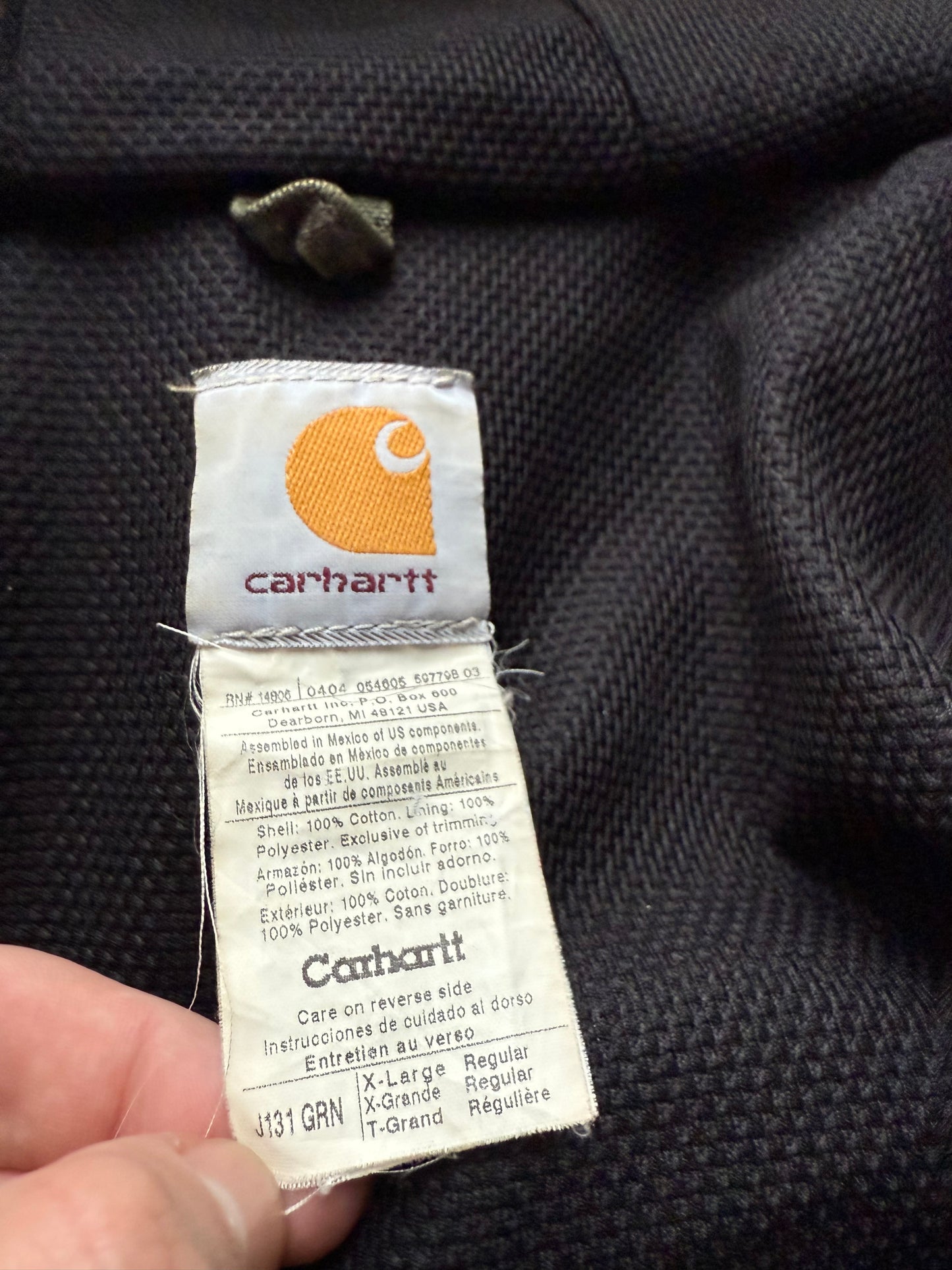 Faded Olive Green Carhartt Active Jacket - XL