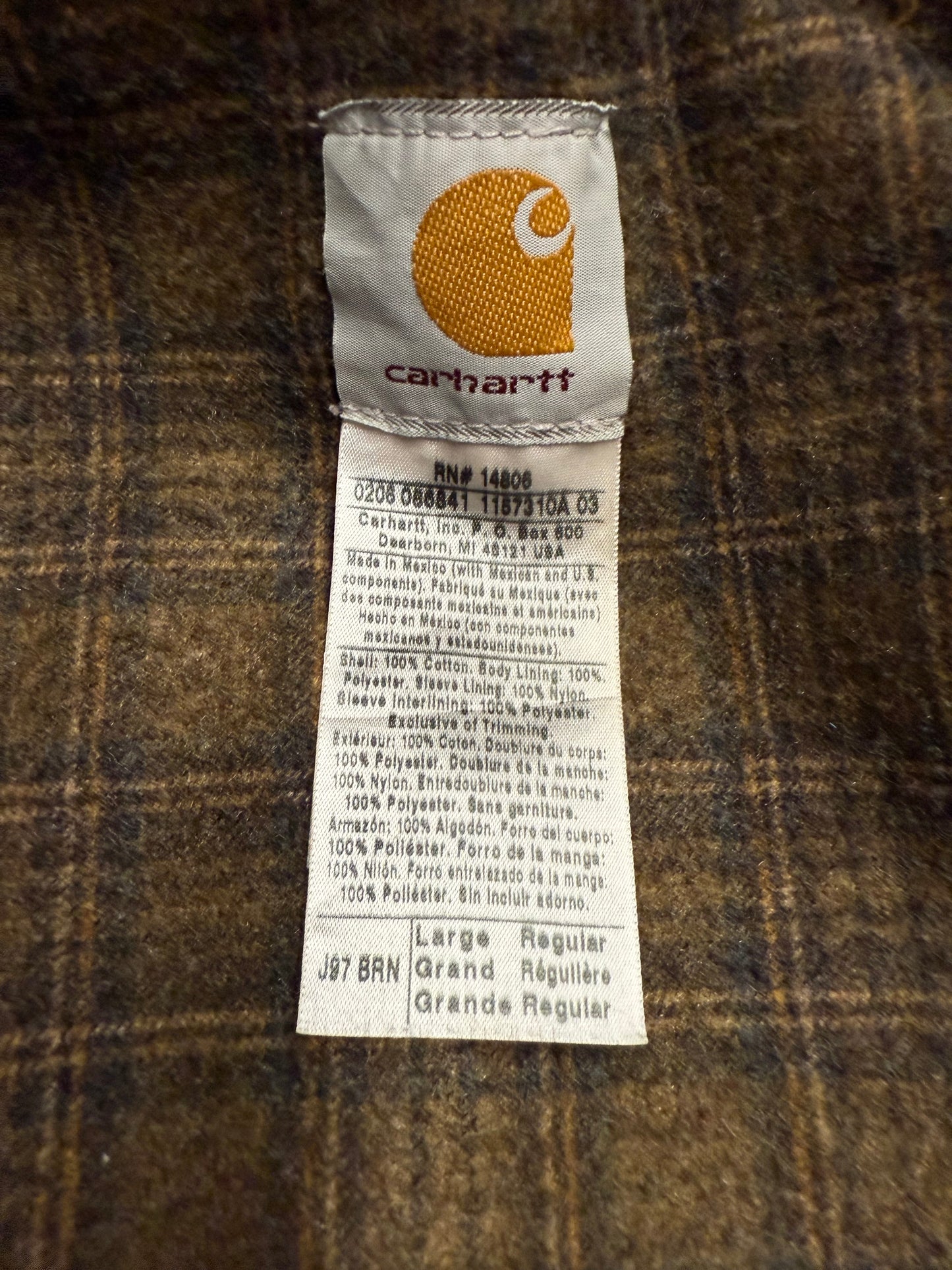 Faded Brown Carhartt Detroit Jacket - Large