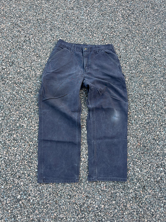 Faded Petrol Blue Carhartt Carpenter Pants - 33 x 29