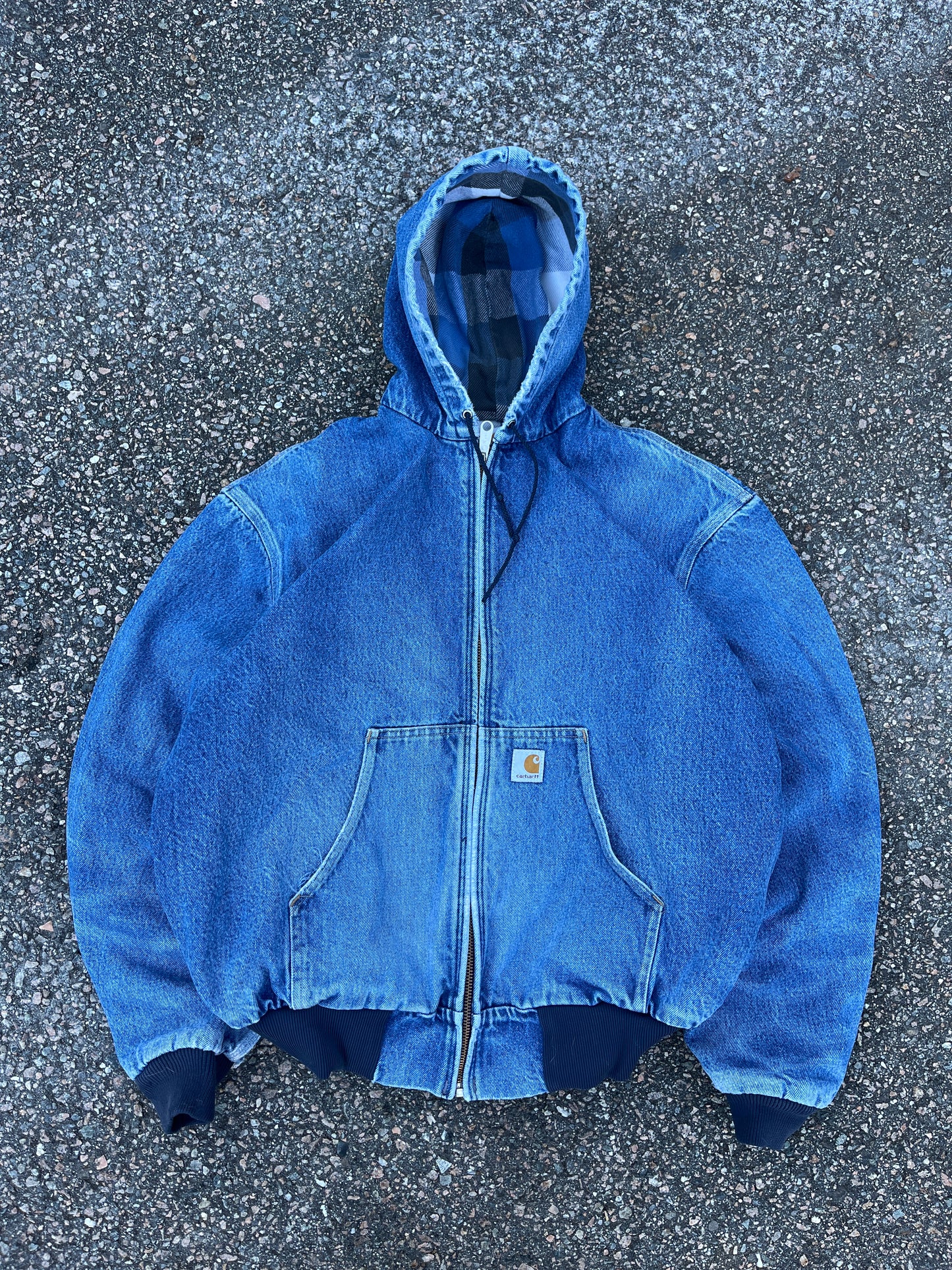 Faded Denim Carhartt Active Jacket - Large