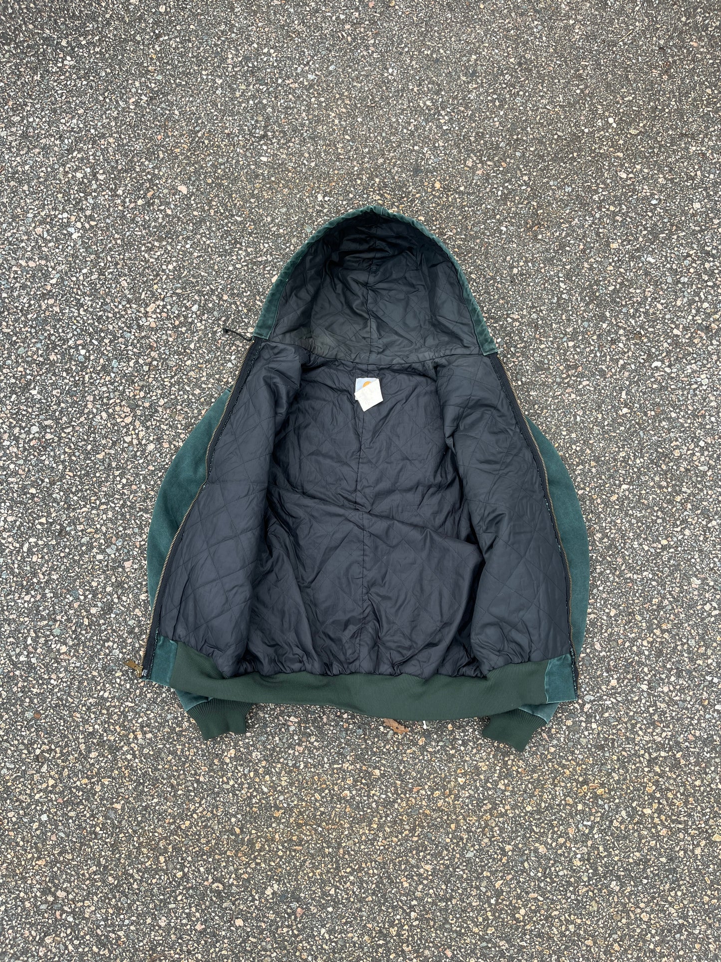 褪色猎人绿色 Carhartt 运动夹克 - 中号