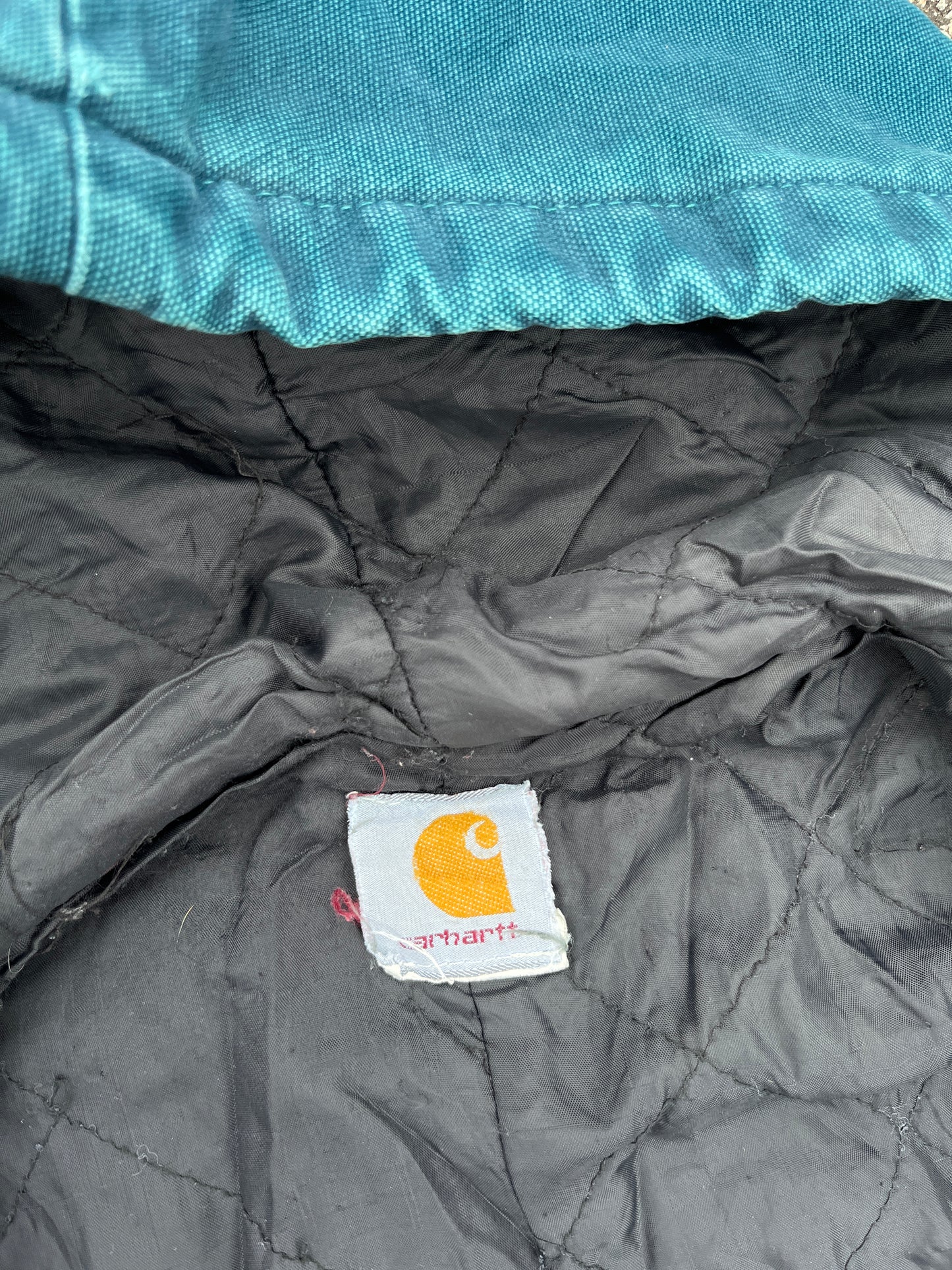 褪色水蓝色 Carhartt 运动夹克 - 中号