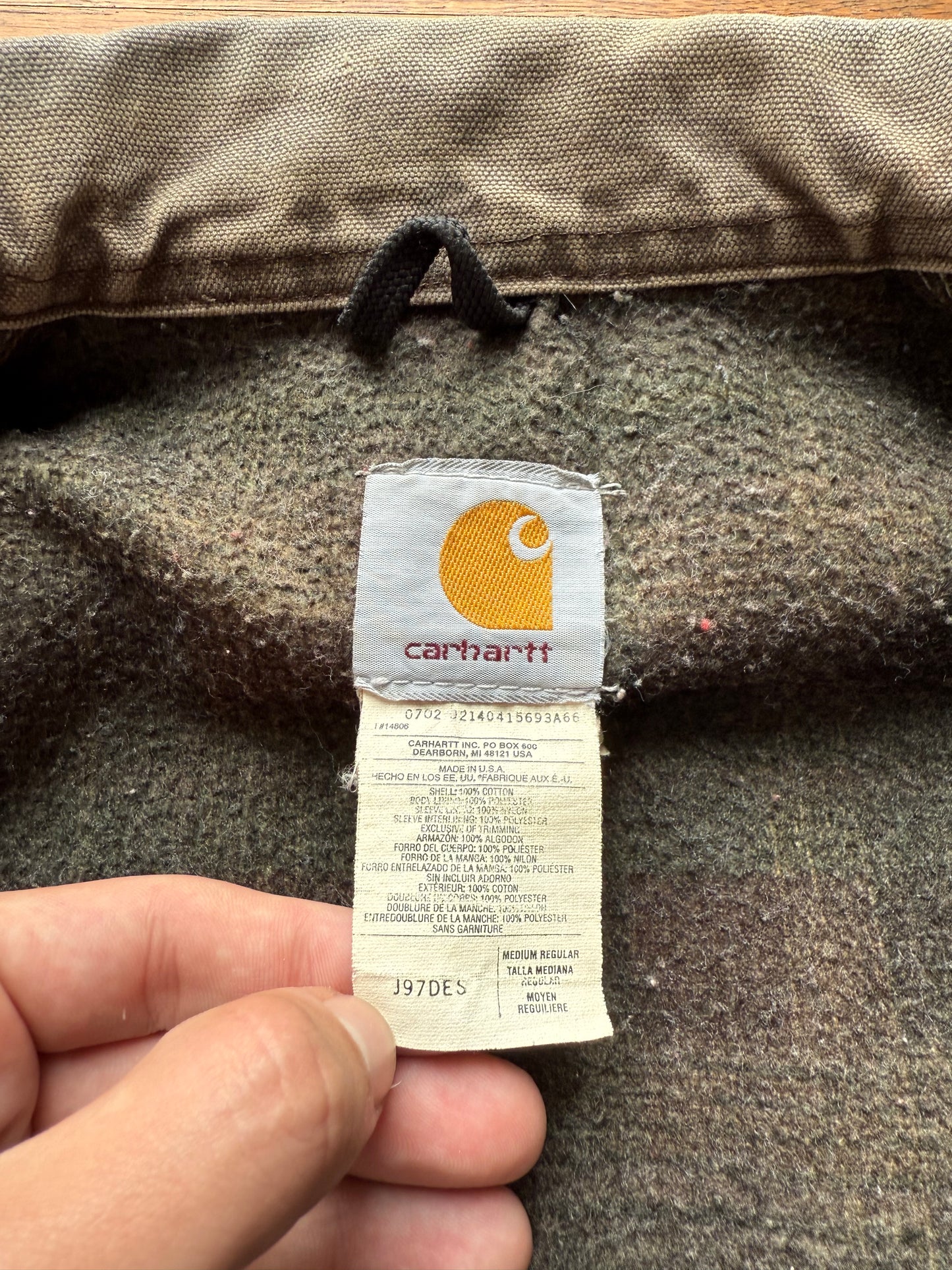 Faded Desert Brown Carhartt Detroit Jacket - Medium