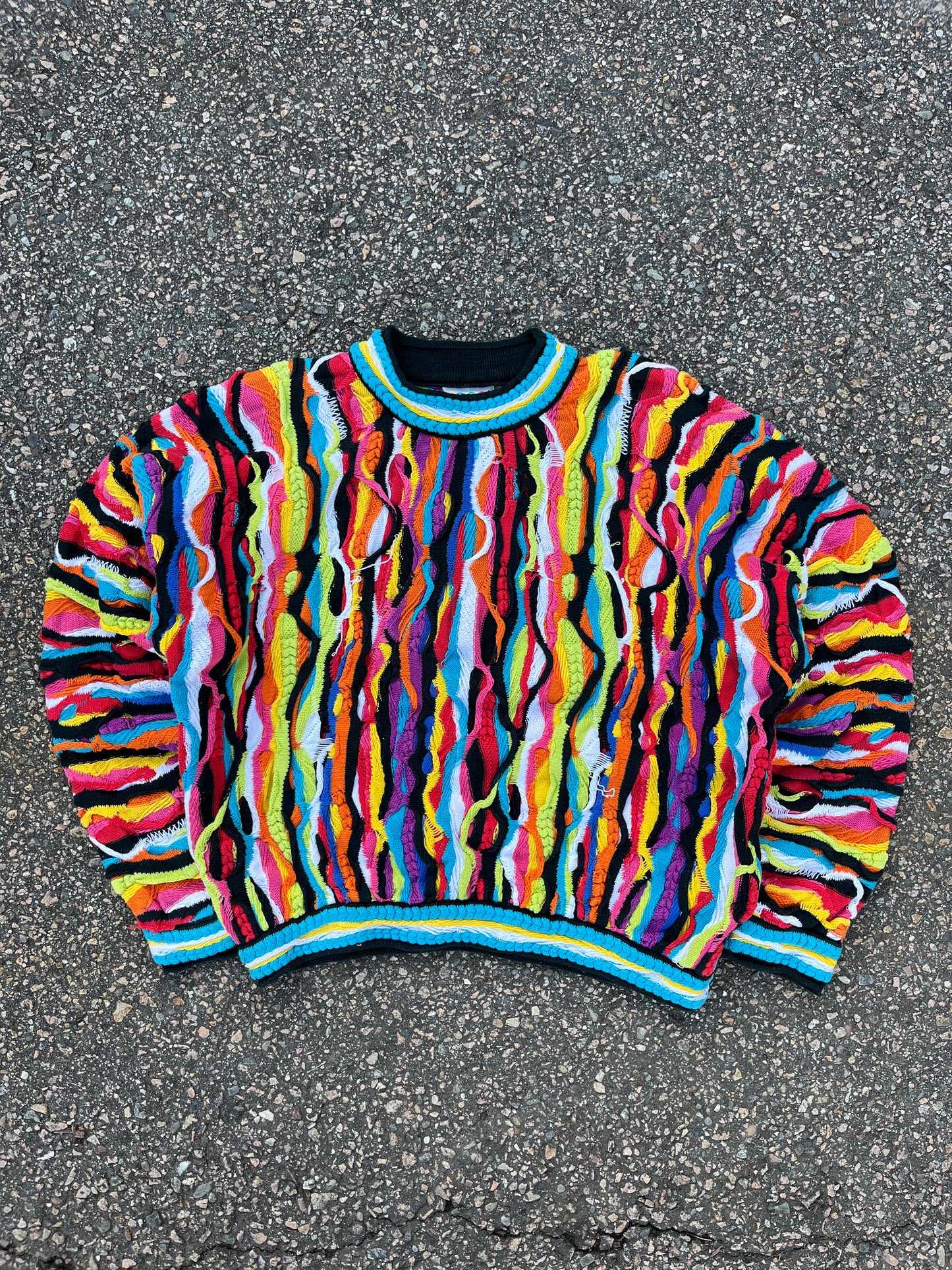 Vintage Coogi 3D Cotton Sweater - Boxy S-M