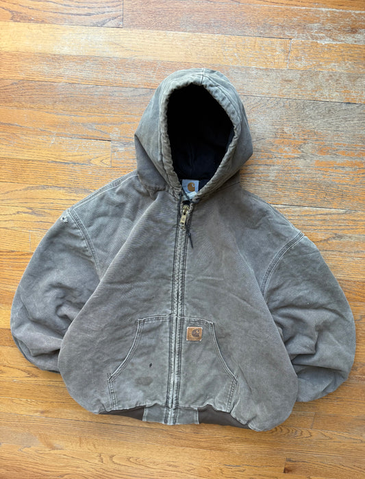 Faded Chestnut Brown Carhartt Active Jacket - Boxy XL