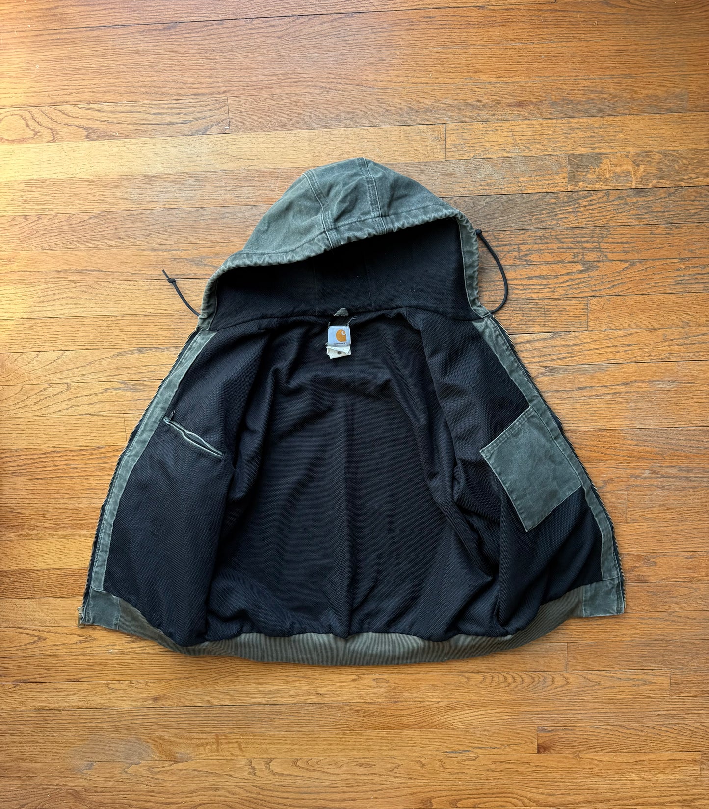 Faded Olive Green Carhartt Active Jacket - Large