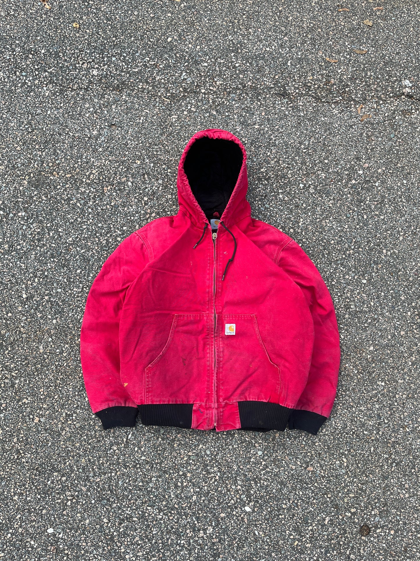 Faded Strawberry Red Carhartt Active Jacket - Large
