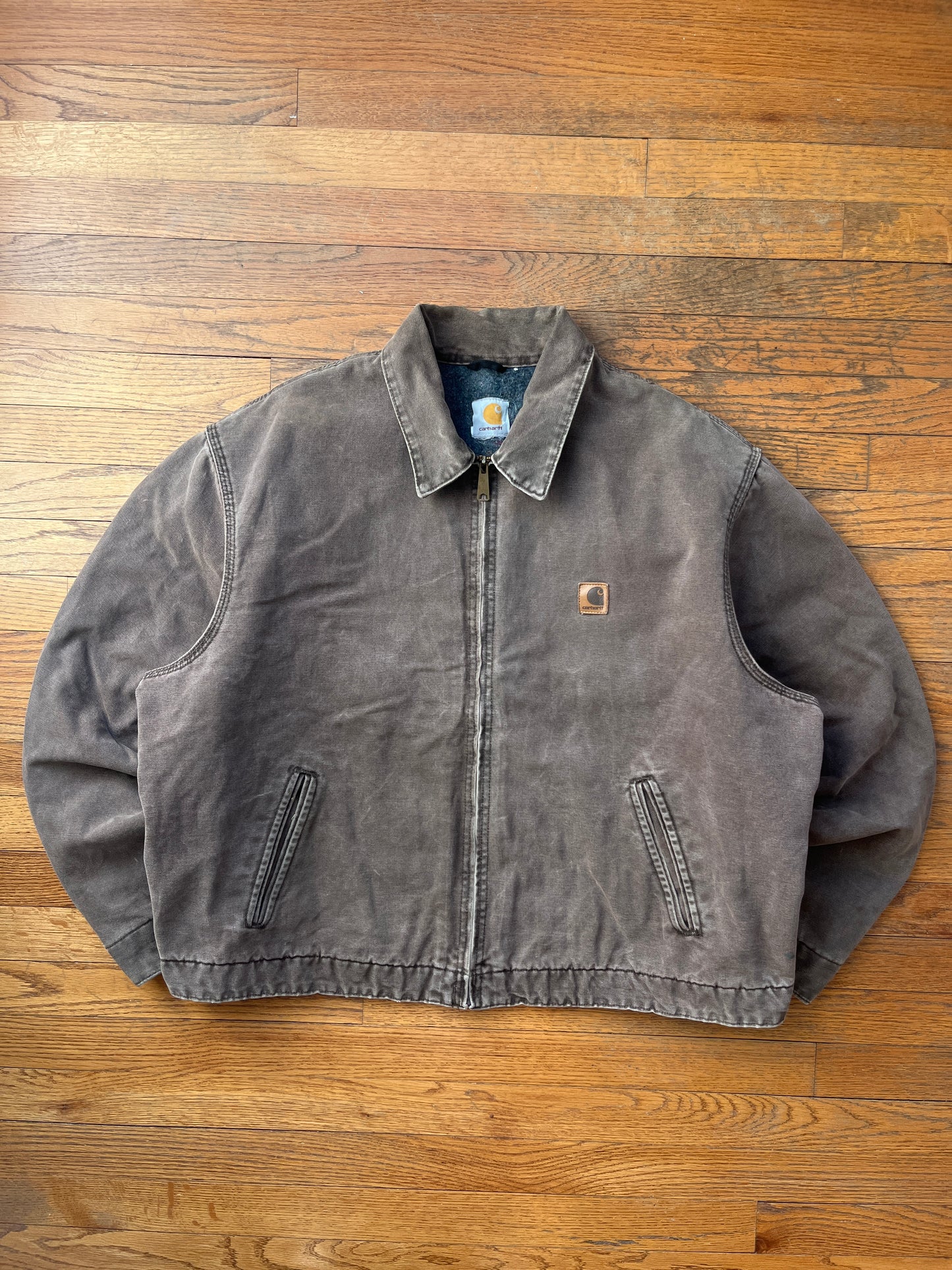 Faded Chestnut Brown Carhartt Detroit Jacket - Boxy XL-2XL