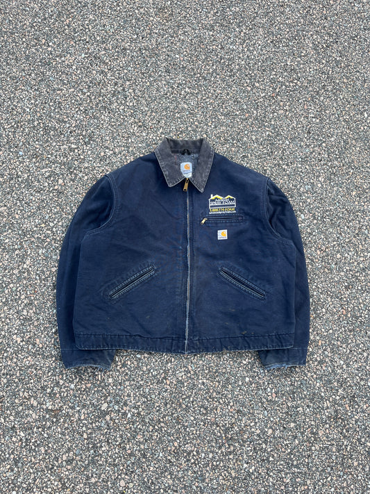 褪色海军蓝 Carhartt Detroit 夹克 - Boxy 2XL