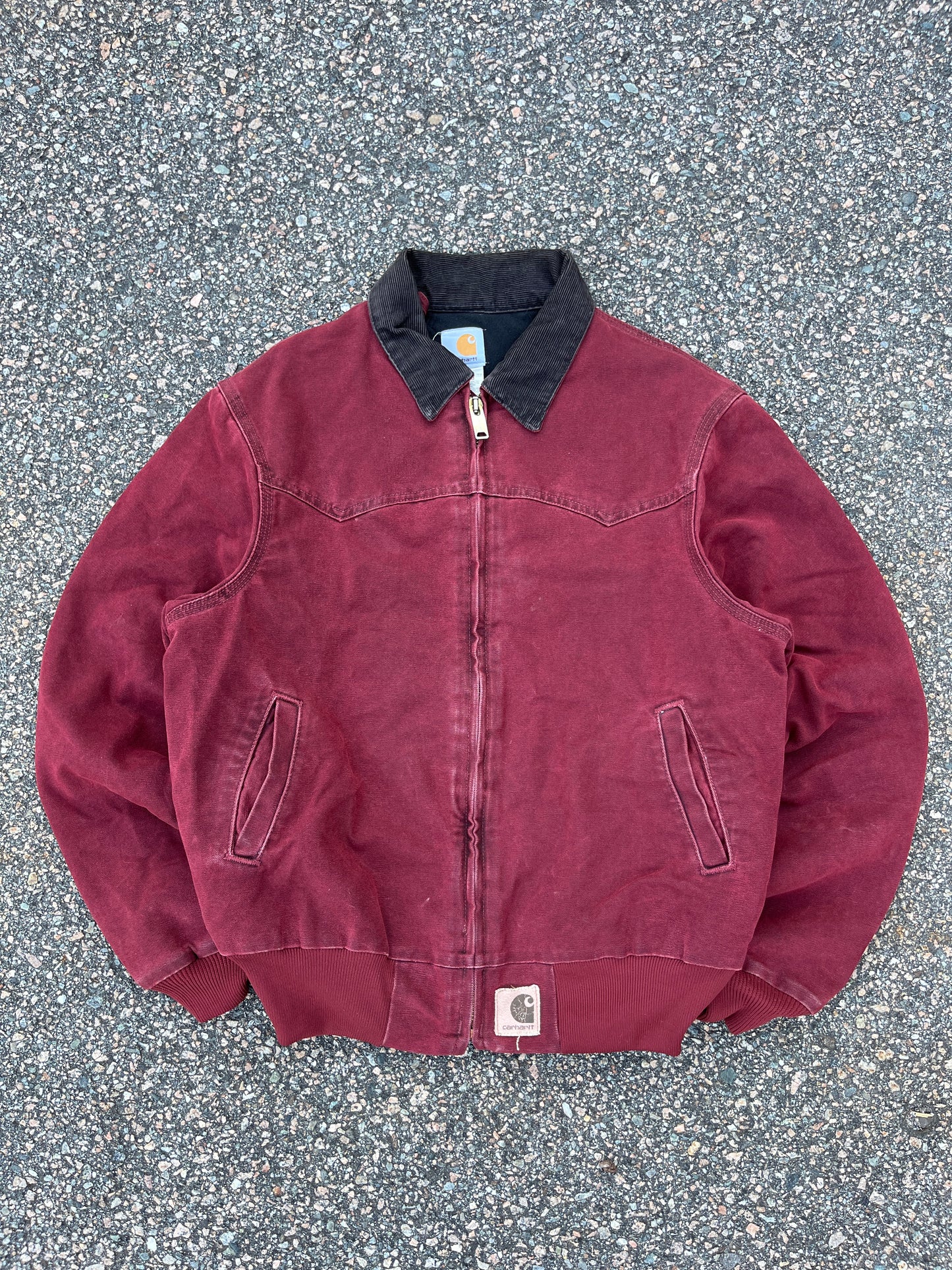 Faded Brick Red Carhartt Santa Fe Jacket - Medium