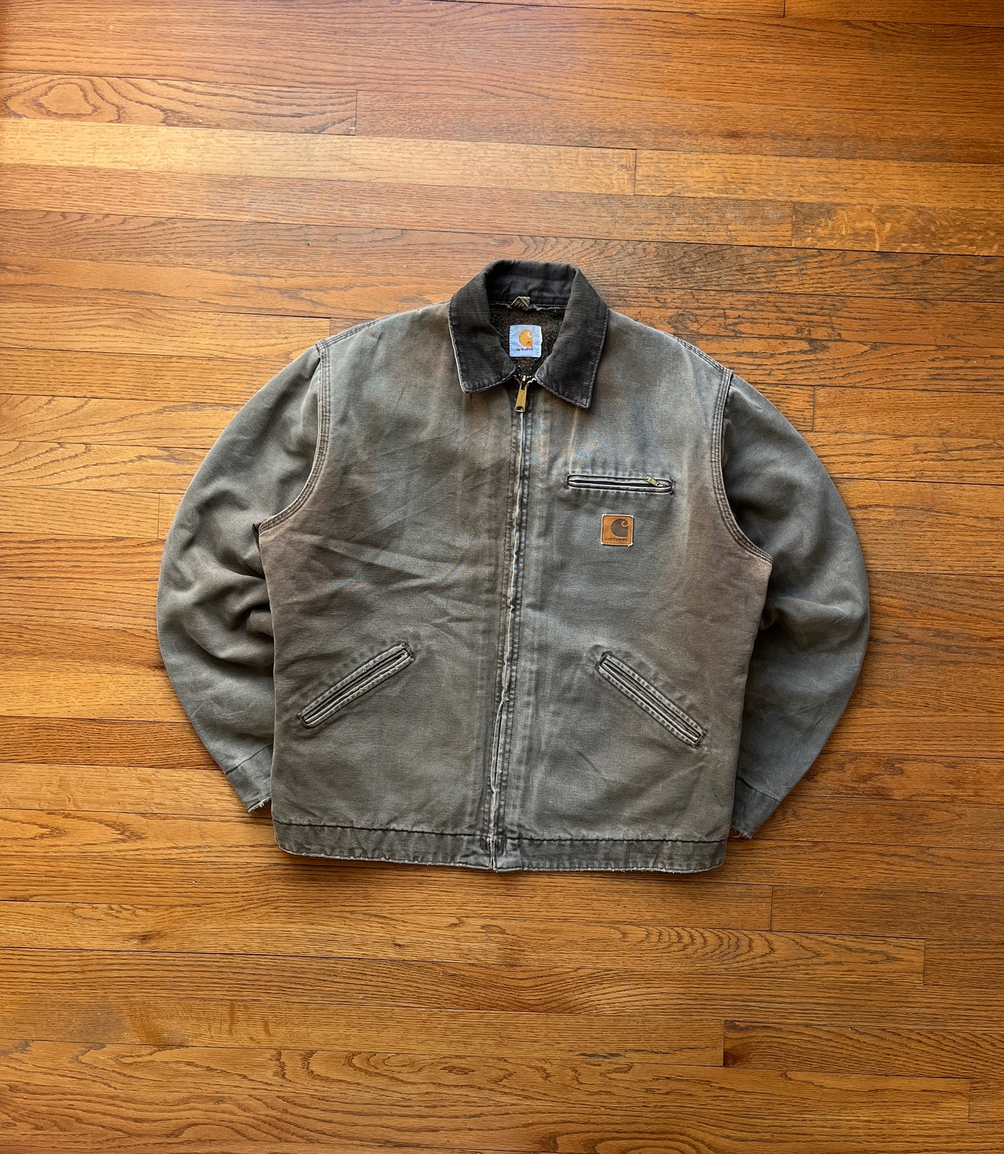 Faded Chestnut Brown Carhartt Detroit Jacket - Boxy L-XL