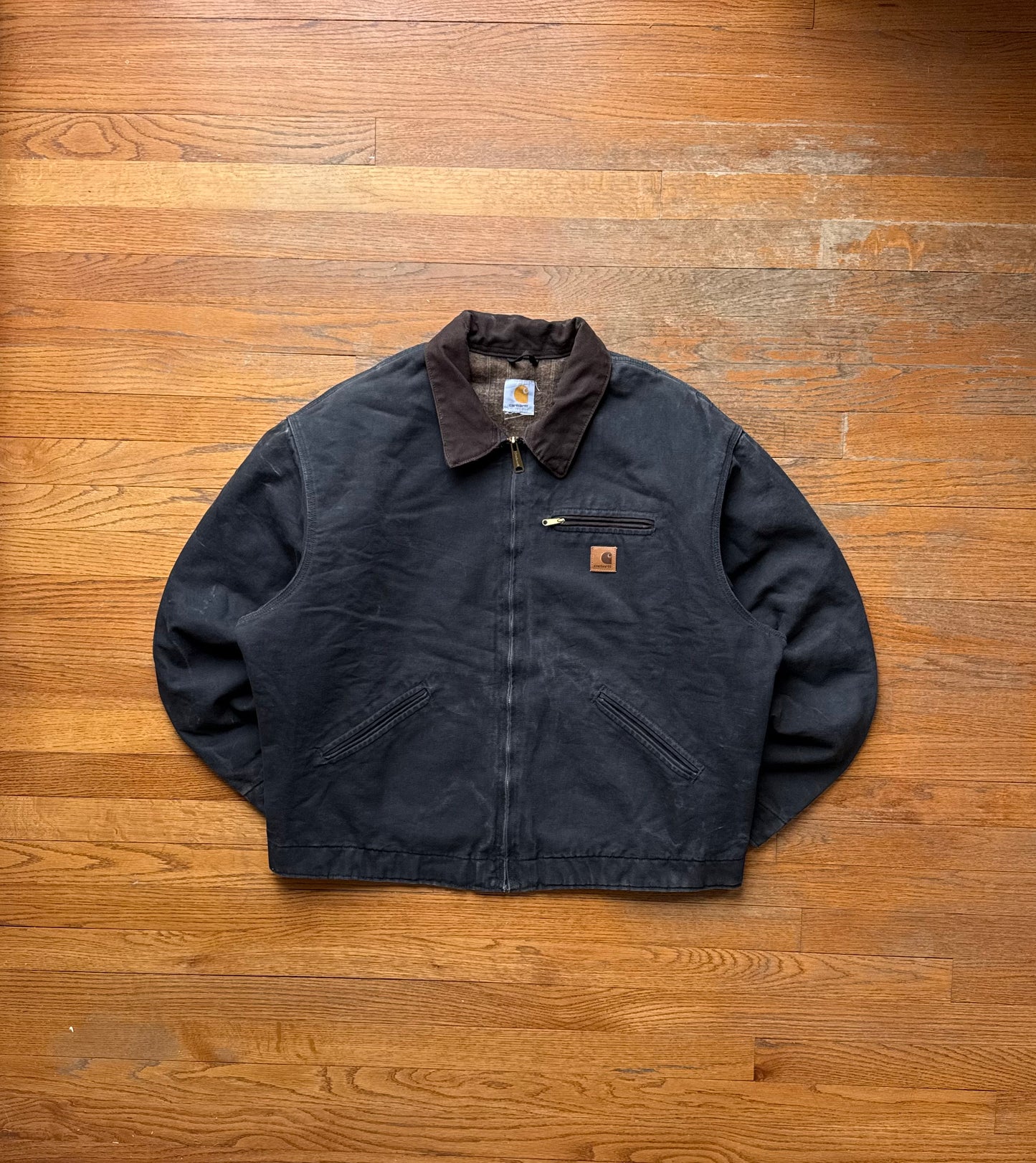 Faded Black Carhartt Detroit Jacket - XL