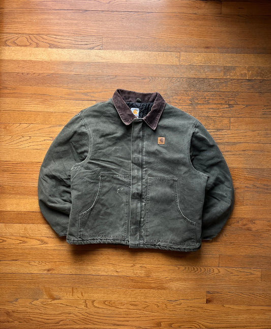 Faded Olive Green Carhartt Arctic Jacket - Large