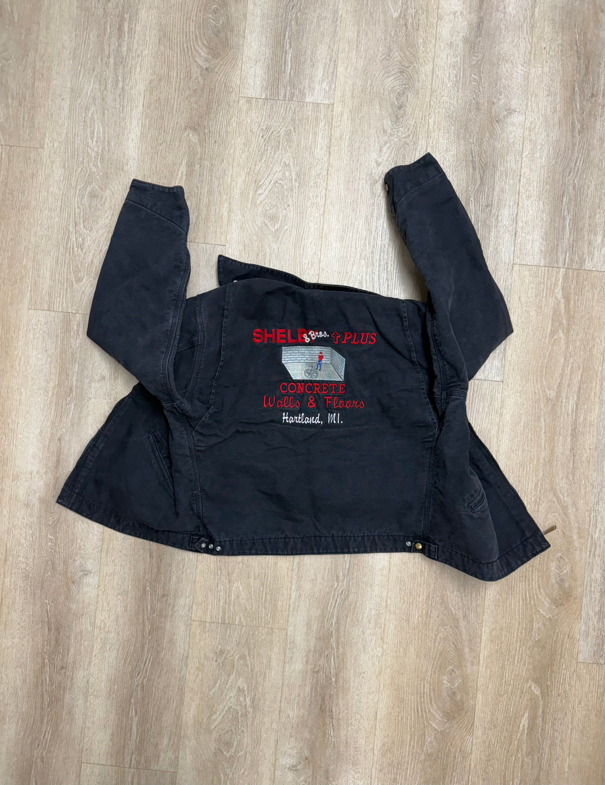 Faded Black Carhartt Detroit Jacket - Fits L-XL
