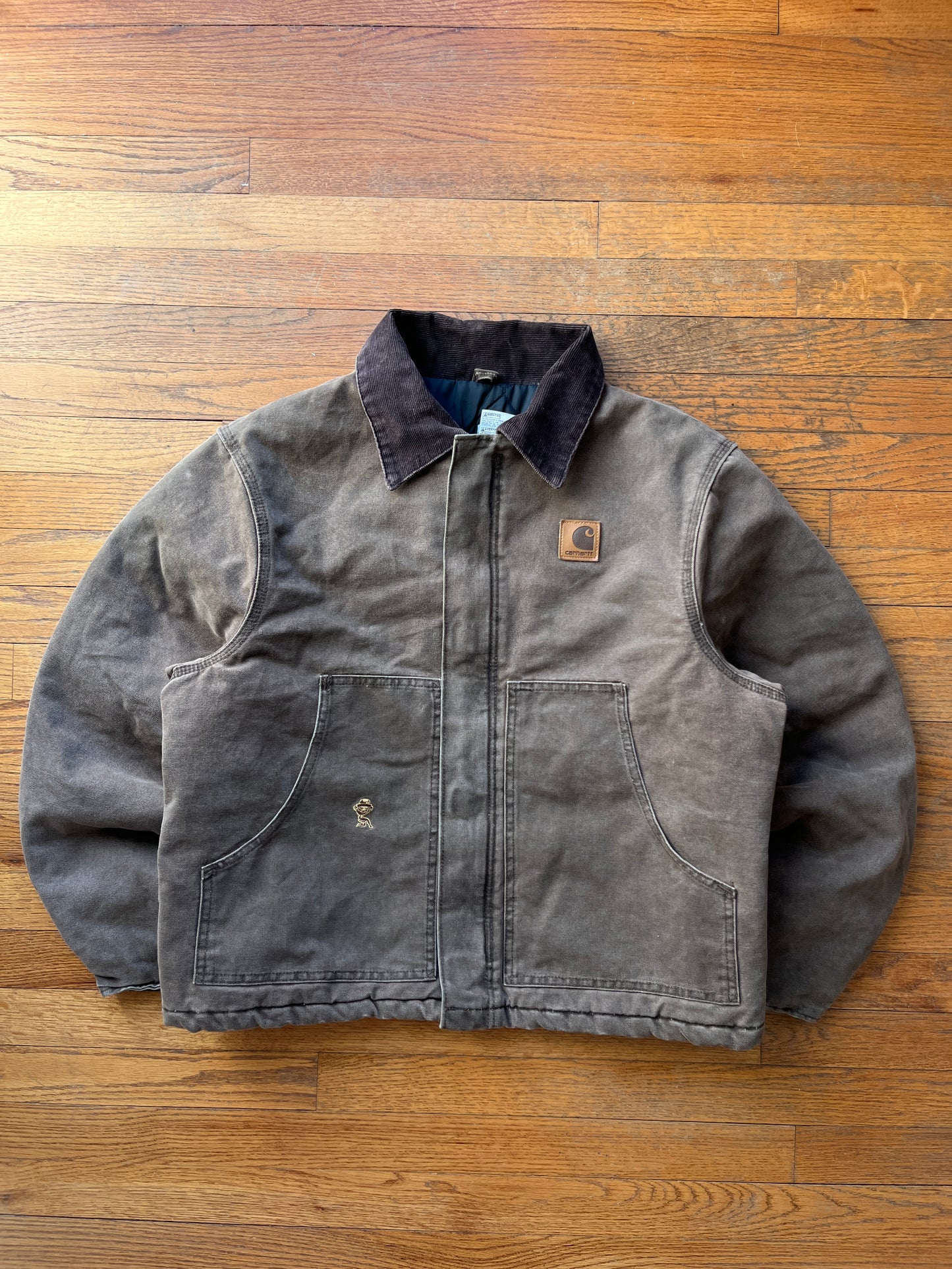 褪色栗棕色 Carhartt 北极夹克 - 宽松中号