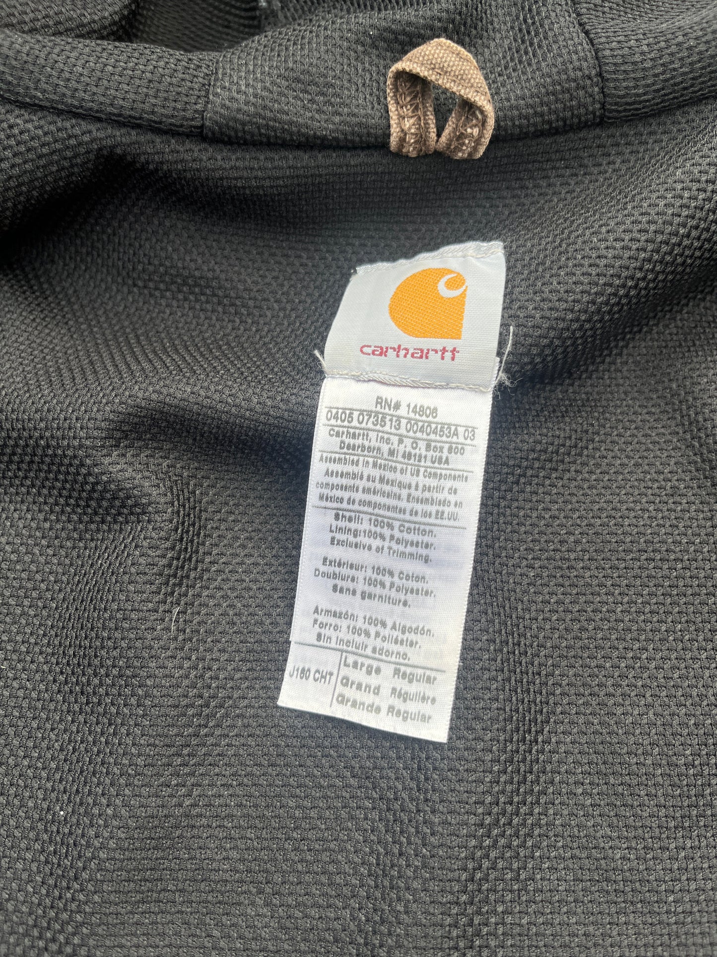 褪色栗棕色 Carhartt 运动夹克 - 大号