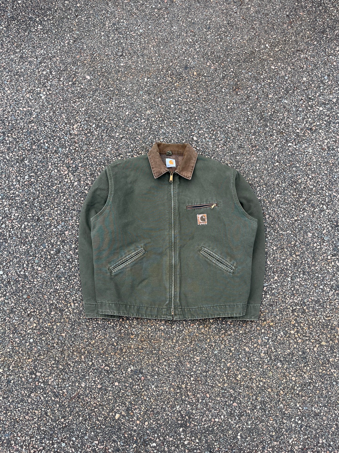 Faded Olive Green Carhartt Detroit Jacket - XL