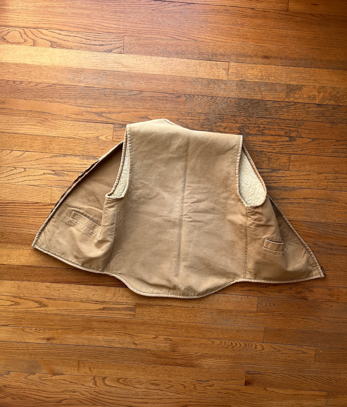 70’s Faded Tan Carhartt Vest - Small