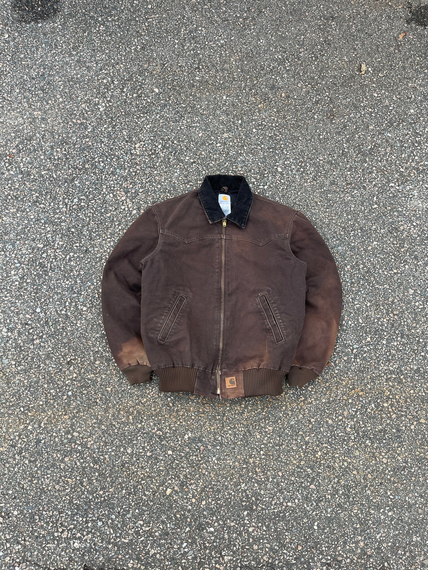 Faded Brown Carhartt Santa Fe Jacket - Medium