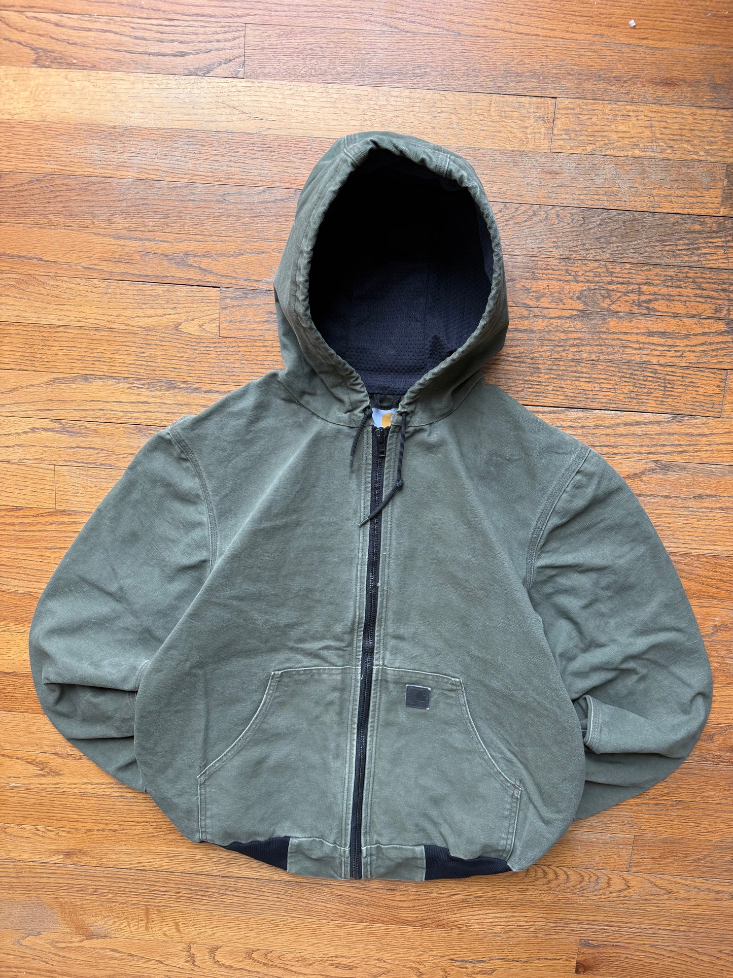 Faded Olive Green Carhartt Active Jacket - Medium