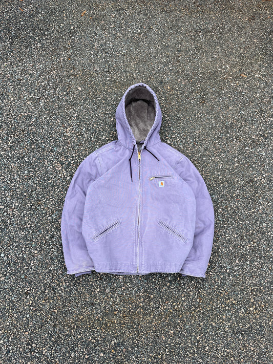 褪色薰衣草色 Carhartt Sherpa 衬里夹克 - 中号