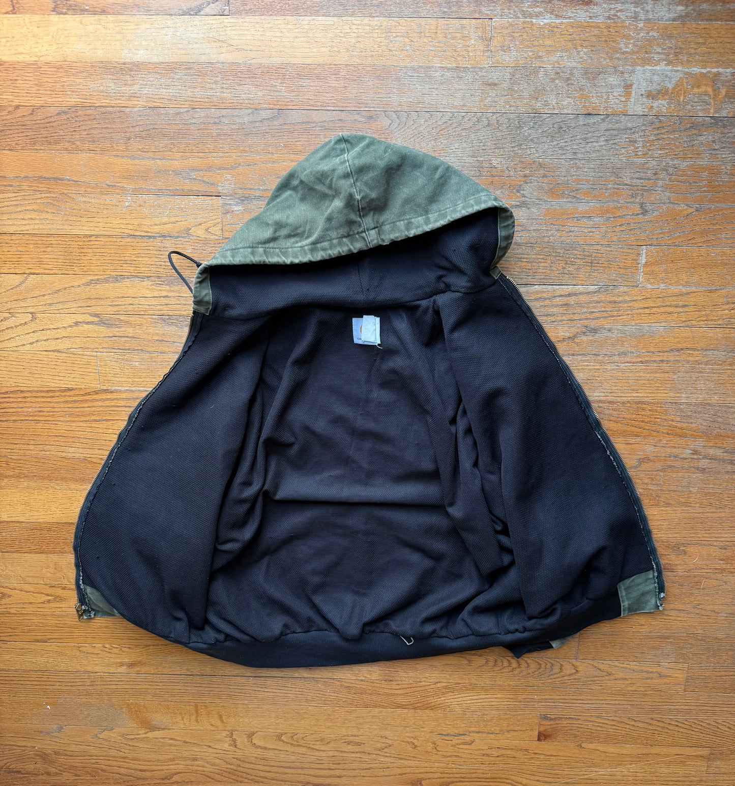Faded Olive Green Carhartt Active Jacket - Large