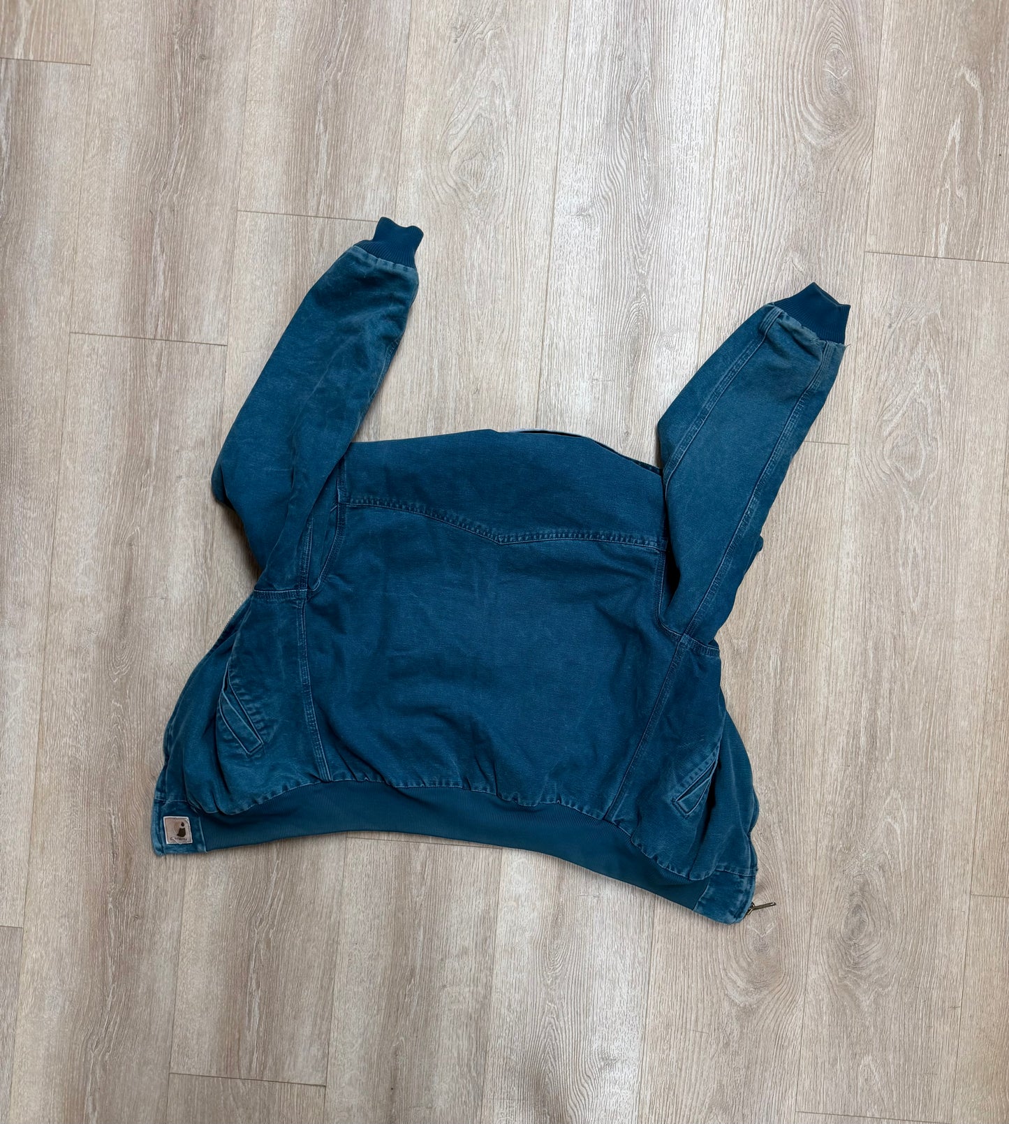 Faded Teal Carhartt Santa Fe Jacket - Small
